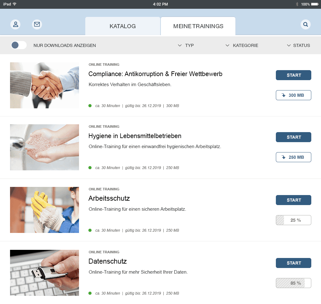 AcademyMaker-App für die Offline-Nutzung AcademyMaker-App für die Offline-Nutzung